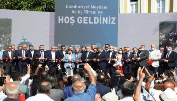 CHP Lideri Kılıçdaroğlu Çeşme’de Cumhuriyet Meydanı açılışına katıldı: Cumhuriyetin 100. Yılında Cumhuriyetimizi gerçek anlamda demokrasi ile taçlandıracağız