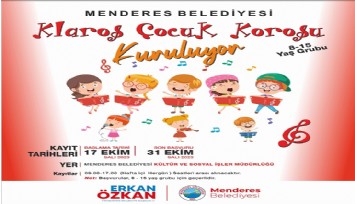 Menderes’te minikler için koro kuruluyor