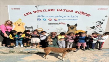 Bornova’da minik dostlar can dostlarıyla buluştu