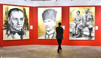 “Atatürk: İz Bırakan İlkler Dev Portreler” sergisi açıldı