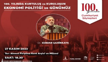 Cumhuriyet Söyleşileri Dr. Serdar Şahinkaya ile devam ediyor