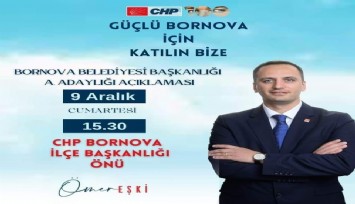 CHP’li Eşki Bornova için yola çıkıyor