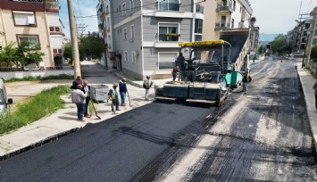 Gaziemir’in yollarında yoğun çalışma