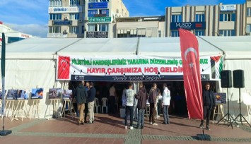 Filistin’e destek için ‘Hayır Çarşısı’ açıldı