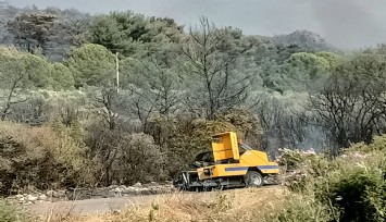 Kınık’ta yangının sebebi balya makinesi iddiası