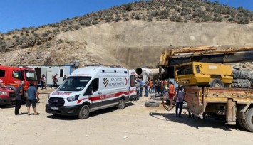 Hızlı tren şantiyesindeki tünelde gazdan etkilenen 2 işçi kurtarıldı