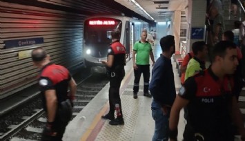 İzmir metroda intihar girişimi