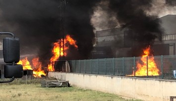 Tekirdağ'daki fabrika yangını kontrol altına alındı