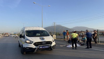 Motosiklet ile yaya geçidinden geçerken canından oldu