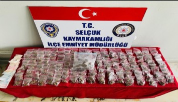 Selçuk'ta uyuşturucu operasyonu: 228 naylon poşet içerisinde skunk esrar ele geçirildi, 1 kişi tutuklandı