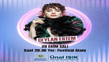 Ceylan Ertem 29 Ekim’de Gaziemir’de sahne alacak