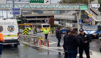 İstanbul'da trafik kazasına müdahale eden polise İETT otobüsü çarptı