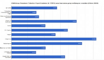 ENAG ekim ayı enflasyonunu açıkladı