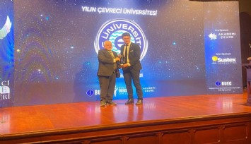 Ege Üniversitesi 'En Çevreci Üniversite' ödülüne layık görüldü