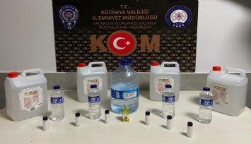 Kütahya'da kaçak alkol operasyonu: 3 kişiye gözaltı