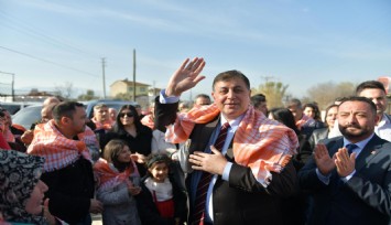 Cemil Tugay Ödemiş’in köylerine Kocaoğlu selamıyla girdi