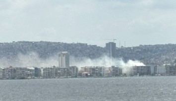 İzmir'in merkezini dumana boğan yangın