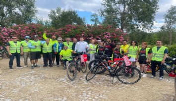 İzmir’de bağımlılıktan uzak nesiller için pedallar çevrildi