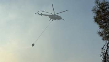 Uşak yangınına müdahale devam ediyor: '4 helikopter, çok sayıda personel ve 154 kara aracı söndürme çalışmalarında'