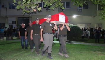 Kazada şehit olan Orman İşletme Müdürü için cenaze töreni düzenlendi