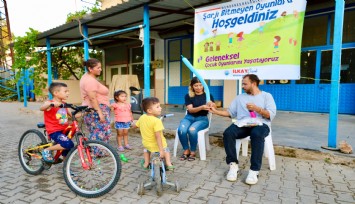 Geleneksel oyunlarla çocuklar çok mutlu