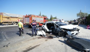 Manisa'da feci kaza: 1 kişi hayatını kaybetti, 4 kişi yaralı