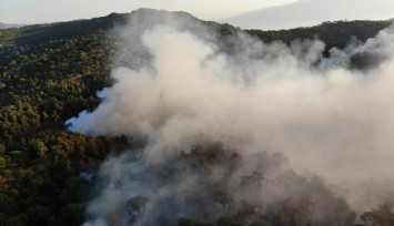 Bozdoğan yangınına 8 helikopter ve 7 uçak destek veriyor