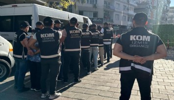 İzmir'de silah çetesine hava destekli şok baskın: 16 şüpheli gözaltında