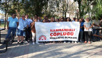 İzmirlilerden ‘Harmandalı çöplüğü’ kapatılsın eylemi