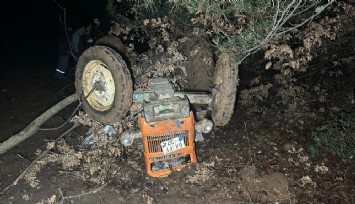 Kontrolden çıkan traktör devrildi: 1'i çocuk, 2 can kaybı