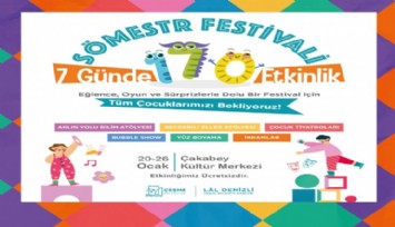 Çeşme Belediyesi’nden çocuklara renkli Sömestr Festivali