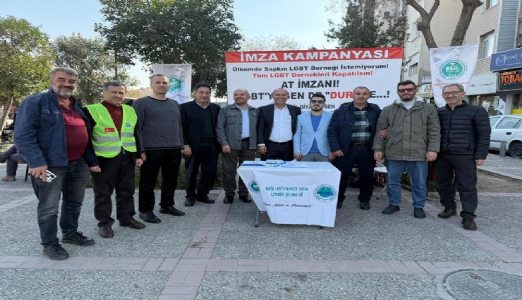 İzmir Mil-Diyanet Sen'den LGBT derneklerinin kapatılması için imza çağrısı