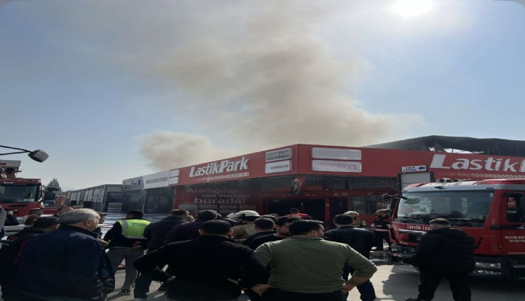 Dördüncü Sanayi Sitesi'nde yangın: Patlama sesleri korkuttu